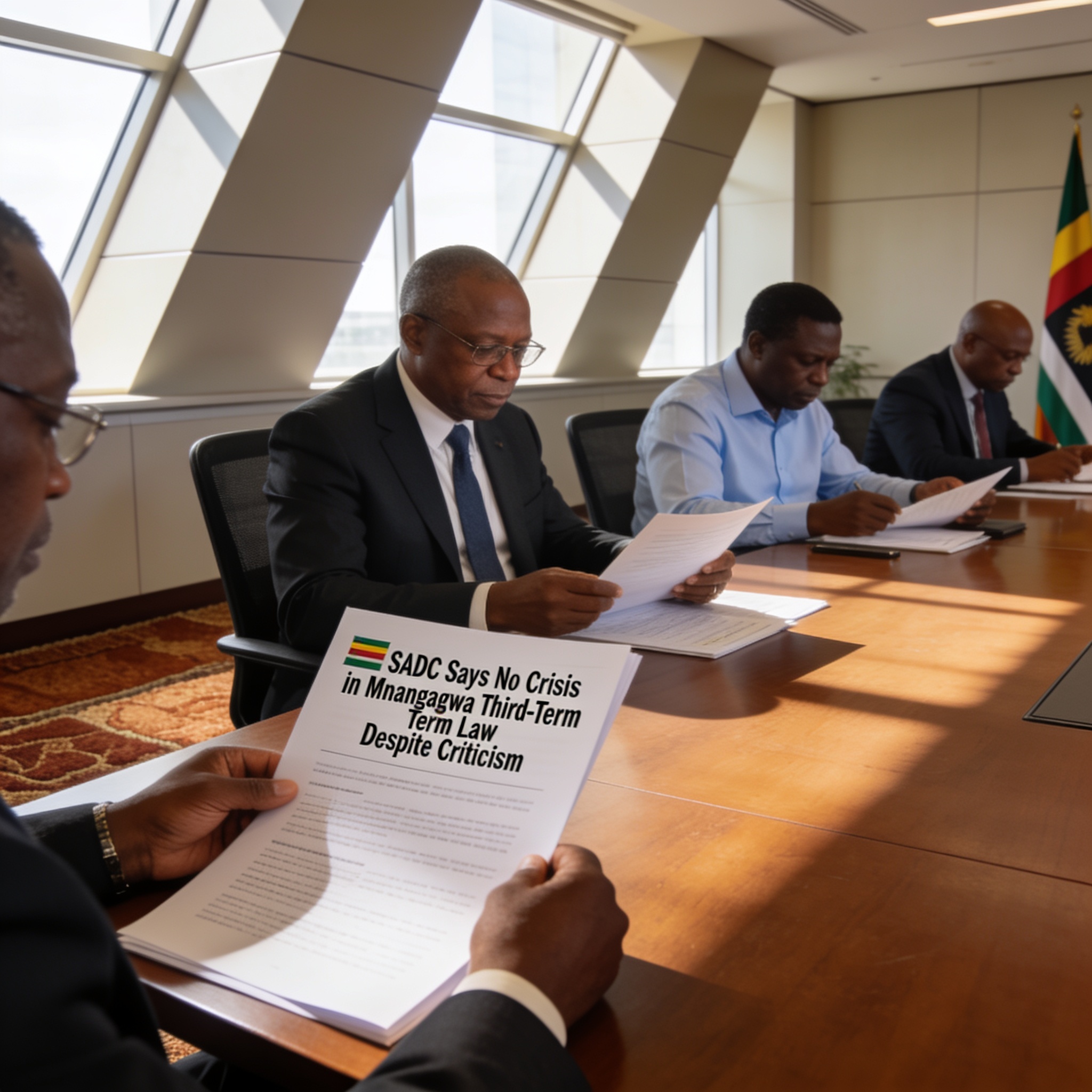 SADC Says No Crisis in Mnangagwa Third-Term Law Despite Criticism